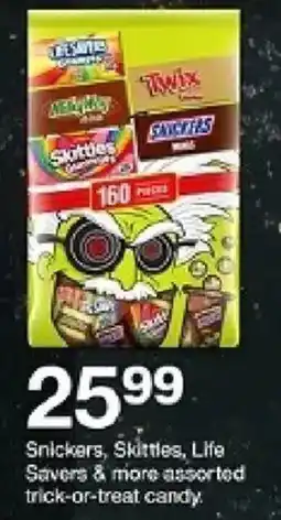 Target Snickers, Skittles, Life Savers & more assorted trick-or-treat candy oferta