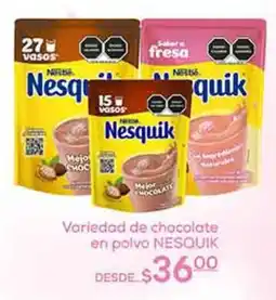 Fresko Nesquik variedad de chocolate en polvo oferta