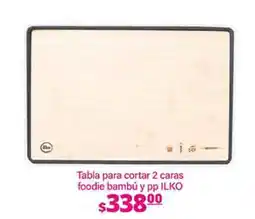 La Comer ilko tabla para cortar 2 caras foodie bambú y pp oferta