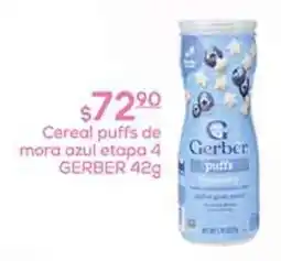Fresko Gerber cereal puffs de mora azul etapa 4 oferta