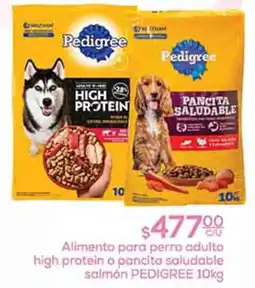 Fresko Pedigree alimento para perro adulto high protein o pancita saludable salmón oferta
