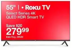 Target Roku TV Select Series 4K QLED HDR Smart TV oferta