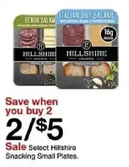 Target Hillshire Snacking Small Plates oferta