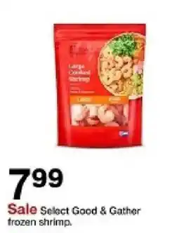 Target Select Good & Gather frozen shrimp oferta