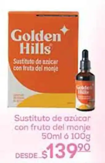 Golden Hills Sustituto de azúcar con fruta del monje
