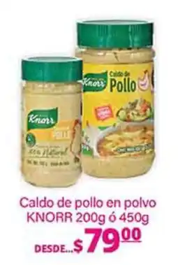 La Comer Knorr caldo de pollo en polvo oferta