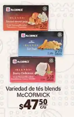 La Comer McCormick variedad de tés blends oferta