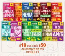 La Comer Doblett té de jamaica con limón oferta