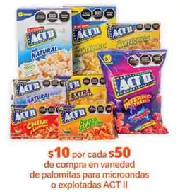 La Comer act ii de palomitas para microondas o explotadas oferta