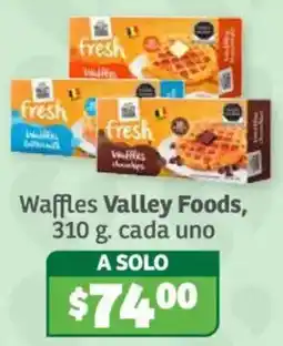 Soriana Híper Waffles Valley Foods oferta