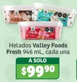 Soriana Híper Helados Valley Foods Fresh oferta