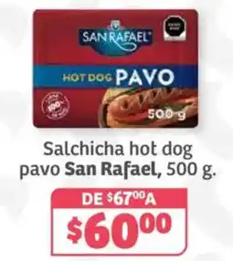Soriana Híper San Rafael hot dog pavo oferta