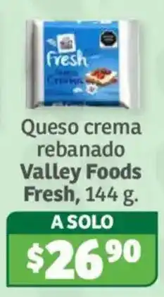 Soriana Híper Valley Foods Queso crema rebanado oferta