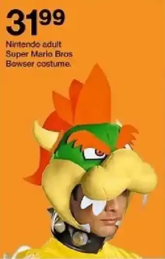 Nintendo adult Super Mario Bros Bowser costume