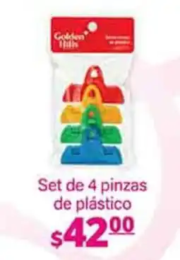 La Comer Set de 4 pinzas de plástico oferta