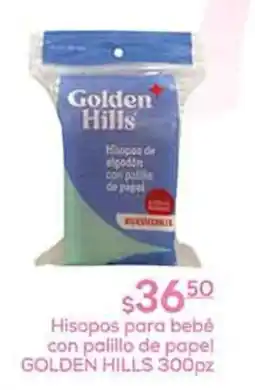 Fresko Golden Hills Hisopos para bebé con palillo de papel oferta