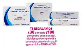 Farmacom miconazol diclofenaco complejo b betametasona clotrimazol gentamicina