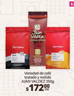 La Comer juan valdez variedad de café tostado y molido oferta