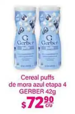 La Comer Gerber Cereal puffs de mora azul etapa 4 oferta
