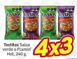 Soriana Híper Tostitos Salsa verde o Flamin' Hot oferta