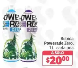 Soriana Híper Powerade Zero oferta