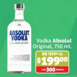 Soriana Híper Absolut Vodka Original oferta