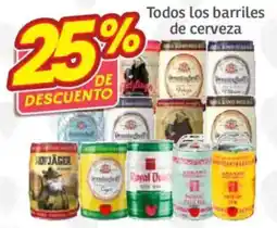 Soriana Híper Todos los barriles de cerveza oferta