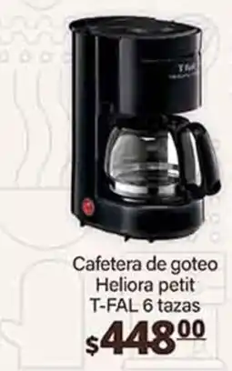 La Comer T-FAL Cafetera de goteo Heliora petit 6 tazas oferta