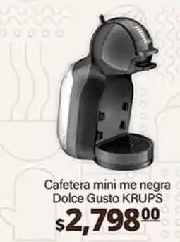 La Comer Dolce Gusto KRUPS Cafetera mini me negra oferta