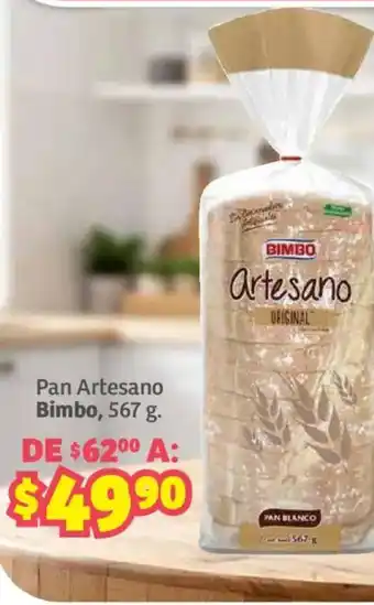 Soriana Híper Bimbo Pan Artesano oferta