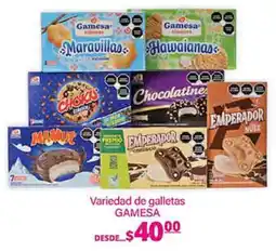 La Comer GAMESA variedad de galletas oferta
