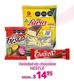 La Comer Nestlé variedad de chocolate oferta