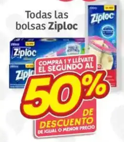 Soriana Híper Ziploc bolsas oferta