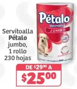Soriana Híper Pétalo servitoalla jumbo oferta