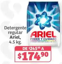 Soriana Híper detergente regular ariel oferta
