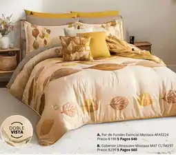 Colchas Concord Par de Fundas Esencial Mostaza oferta
