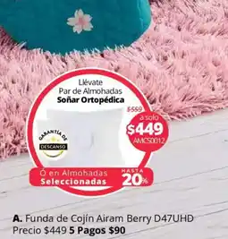 Colchas Concord Airam Funda de Cojín Berry oferta