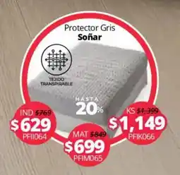 Colchas Concord Sofiar Protector Gris oferta
