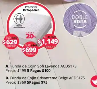 Sofi Funda de Cojín Lavanda