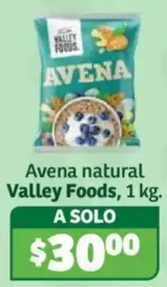 Soriana Híper Valley Foods Avena natural oferta