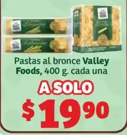 Soriana Híper Valley Foods Pastas al bronce oferta