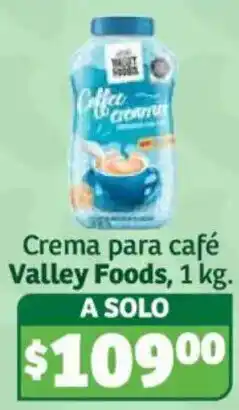 Soriana Híper Valley Foods Crema para café oferta