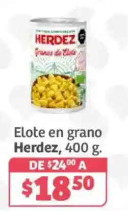 Soriana Híper Herdez Elote en grano oferta