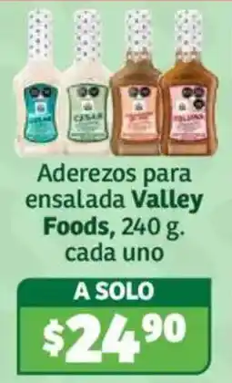 Soriana Híper Valley Foods Aderezos para ensalada oferta