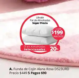 Colchas Concord Fundade Cojín Alana Rosa oferta