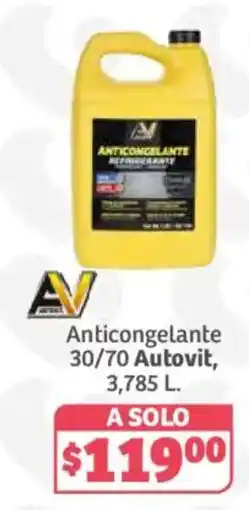 Soriana Híper Autovit Anticongelante 30/70 oferta