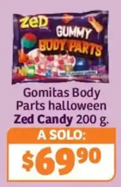 Soriana Híper Zed Gummy Body Parts oferta