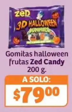 Soriana Híper Zed gomitas halloween frutas oferta