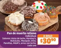 Soriana Híper Pan de muerto relleno individual oferta