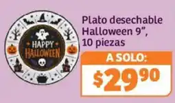 Soriana Híper Plato desechable Halloween 9" oferta